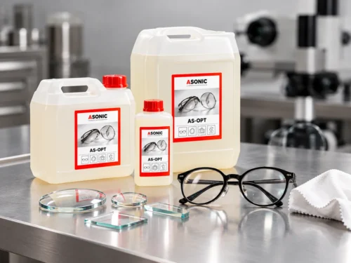 Concentré de nettoyage par ultrasons ASONIC AS-OPT pour l’optique