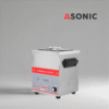 ASONIC IND-30 bagno a ultrasuoni compatto con serbatoio in acciaio inox, costruito per laboratori e cliniche dentali.
