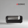 ASONIC HOME-450black bagno a ultrasuoni compatto, unità efficiente per la pulizia di gioielli, occhiali e orologi.
