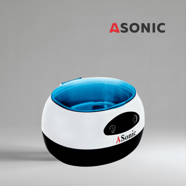 ASONIC HOME-750 pulitore a ultrasuoni per l'uso domestico quotidiano, ideale per gioielli, occhiali e monete.