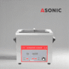 ASONIC pulitore a ultrasuoni da 4L con coperchio in acciaio inox, progettato per l'uso industriale professionale.
