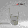 ASONIC cestino rotondo in acciaio inox con manico Ø75mm, progettato per la pulizia a ultrasuoni di gioielli e utensili fini.