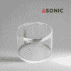 ASONIC stainless steel round basket Ø75mm per bagni a ultrasuoni, accessorio compatto per una pulizia di precisione.