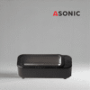 ASONIC HOME-450black macchina per la pulizia a ultrasuoni, unità elegante per gli accessori domestici di tutti i giorni.