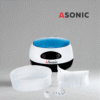 ASONIC HOME-750 bagno a ultrasuoni, unità efficiente per l'uso domestico per la pulizia di accessori personali e delicati.