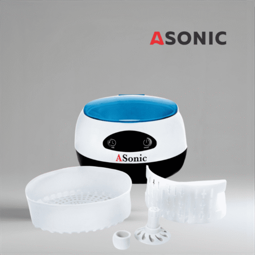 ASONIC HOME-750 bagno a ultrasuoni, unità efficiente per l'uso domestico per la pulizia di accessori personali e delicati.