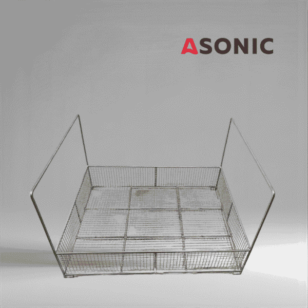 Cestello in acciaio inox per il pulitore industriale a ultrasuoni ASONIC IND-1000