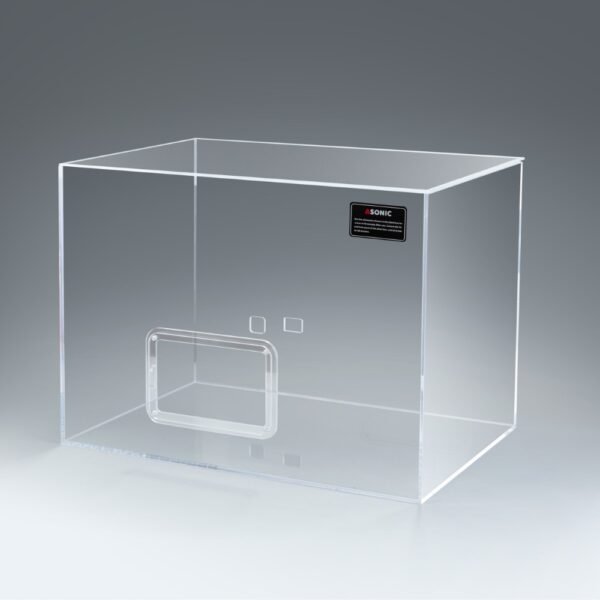 Scatola silenziosa ASONIC per pulitori a ultrasuoni da 10L venduta separatamente o con l'unità di pulizia a ultrasuoni.