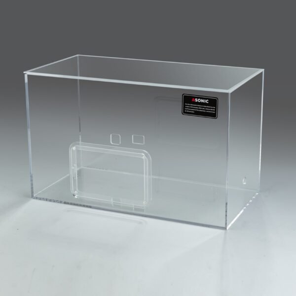 Silent Box ASONIC per pulitori a ultrasuoni da 3L venduto separatamente o insieme all'unità di pulizia.