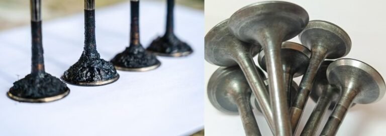 Plusieurs petits bâtons métalliques avant et après le nettoyage par ultrasons