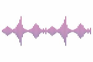 Graphique représentant des ondes de fréquence ultrasoniques