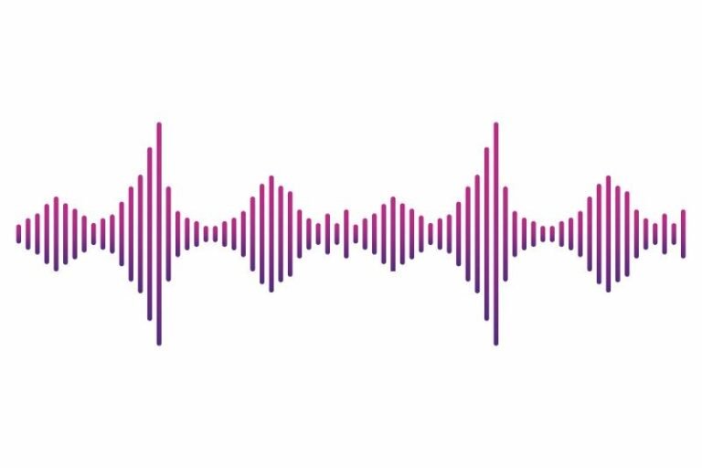 Graphique représentant des ondes de fréquence ultrasoniques