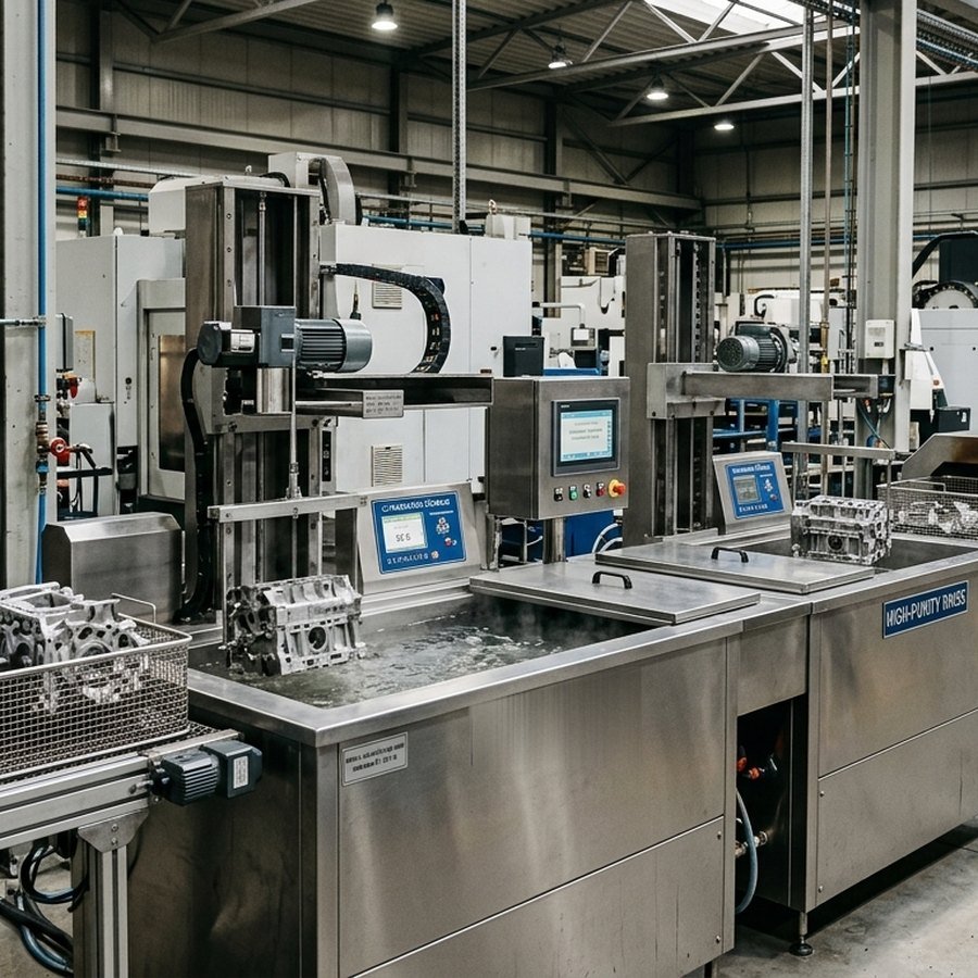 Système de nettoyage par ultrasons ASONIC sur mesure dans un site industriel